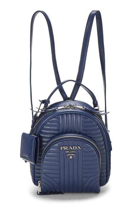 prada blue calfskin diagramme backpack|prada fashion handbags.